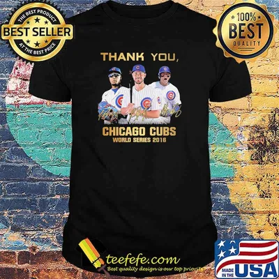 Thank you chicago cubs world series 2016 signature shirt