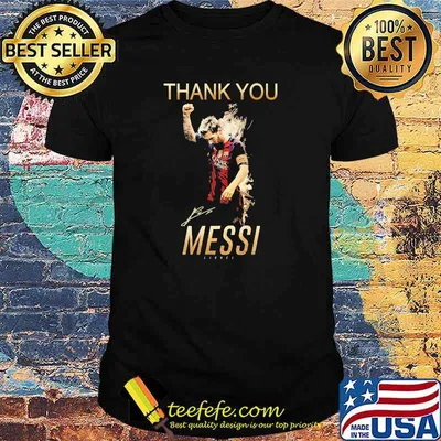 Thank you messi legend signature shirt