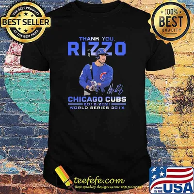 Thank you rizzu chicago cubs 2012 2021 thank you for the memories signatue shirt
