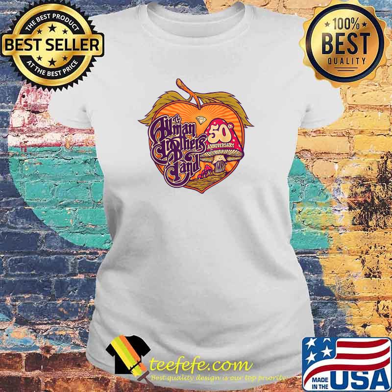 The Allmans brothers band 50th anniversary mushroom T-Shirt Laides tee The Allmans brothers band 50th anniversary mushroom T-Shirt Laides tee