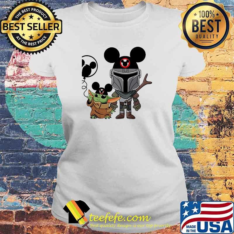 The mandalorian yoda mickey Laides tee The mandalorian yoda mickey Laides tee