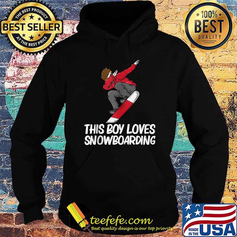This Boy Loves Snowboarding T-Shirt Hoodie This Boy Loves Snowboarding T-Shirt Hoodie