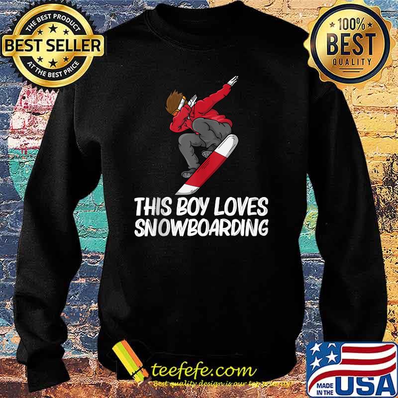 This Boy Loves Snowboarding T-Shirt Sweater This Boy Loves Snowboarding T-Shirt Sweater