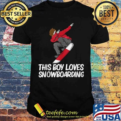 This Boy Loves Snowboarding T-Shirt