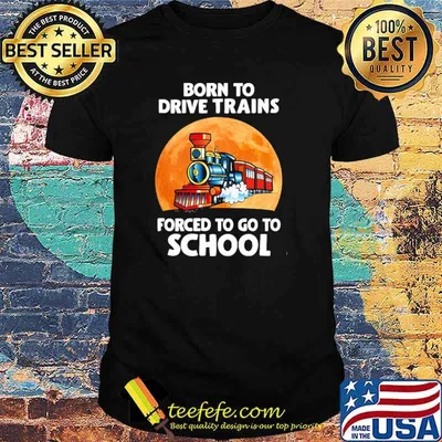 Top born To Drive Excavators Forced To Go To School Blood Moon Shirt