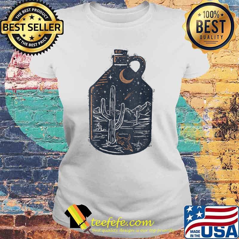 Trendy Old Fashioned Jug Fill Cactus Desert Scene T-Shirt Laides tee Trendy Old Fashioned Jug Fill Cactus Desert Scene T-Shirt Laides tee