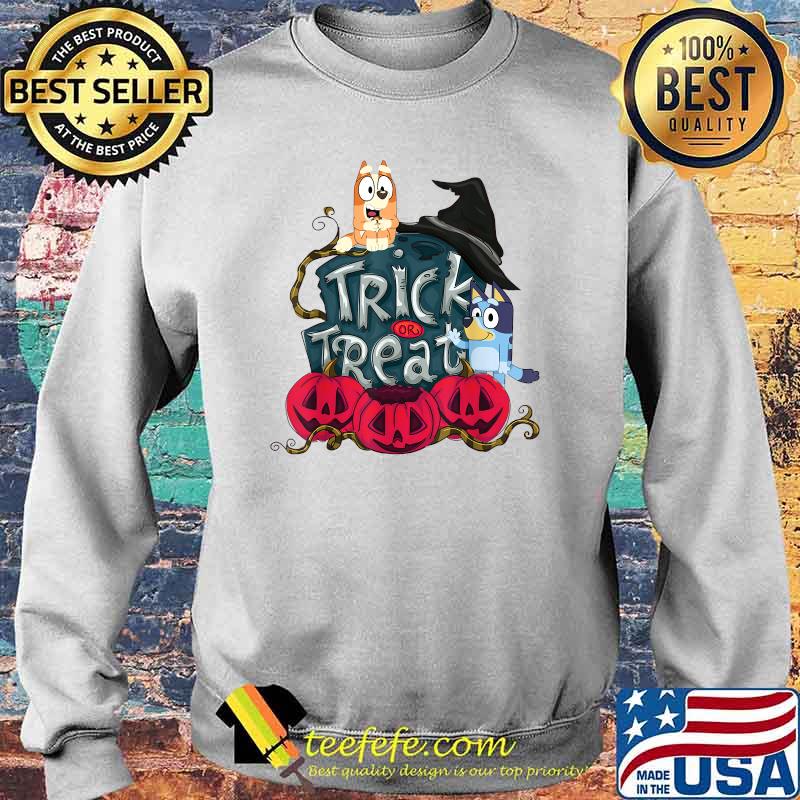 Trick Or Treat Pumpkin B-lueys Halloween T-Shirt Sweater Trick Or Treat Pumpkin B-lueys Halloween T-Shirt Sweater
