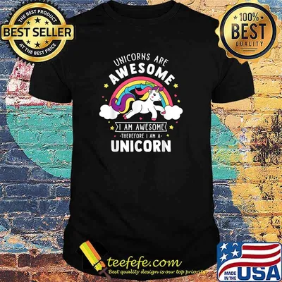 Unicorns Are Awesome I'm A Unicorn Rainbow T-Shirt
