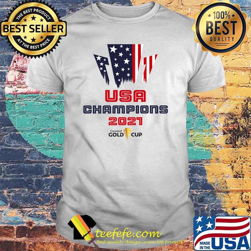 USA Champions 2021 Gold Concacaf Cup T-Shirt USA Champions 2021 Gold Concacaf Cup T-Shirt