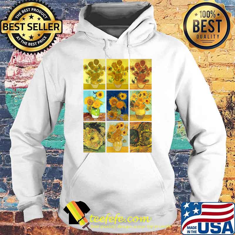 Van Gogh Sunflowers Shirt Yellow Flowers Art Collection T-Shirt Hoodie Van Gogh Sunflowers Shirt Yellow Flowers Art Collection T-Shirt Hoodie
