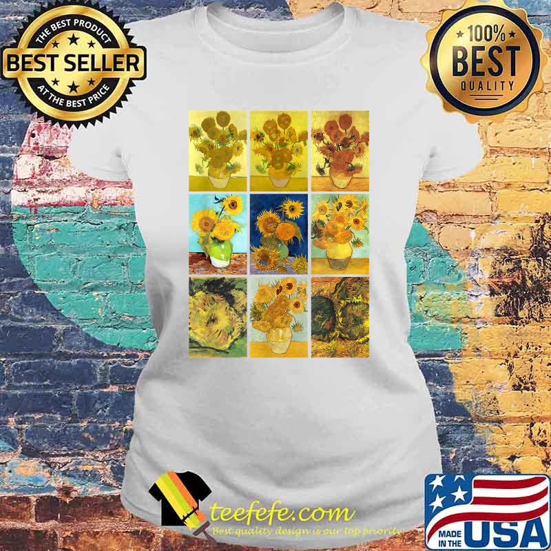 Van Gogh Sunflowers Shirt Yellow Flowers Art Collection T-Shirt Laides tee Van Gogh Sunflowers Shirt Yellow Flowers Art Collection T-Shirt Laides tee