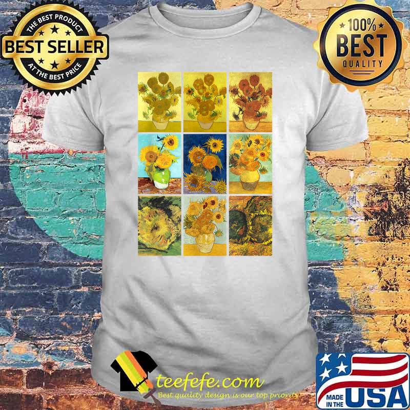 Van Gogh Sunflowers Shirt Yellow Flowers Art Collection T-Shirt