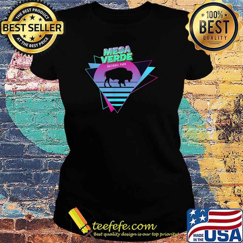 Vaporwave Mesa Verde - National Park Aesthetic Souvenir T-Shirt Ladies tee Vaporwave Mesa Verde - National Park Aesthetic Souvenir T-Shirt Ladies tee