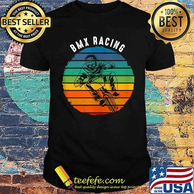 Vintage BMX Racing Apparel - Sunset BMX Racing T-Shirt