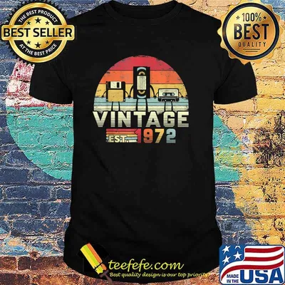 Vintage est 1972 Music Tech T-Shirt