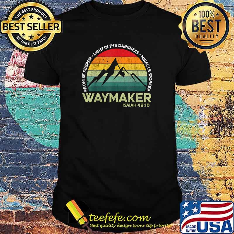 Vintage Waymaker Promise Keeper Miracle Worker Christian T-Shirt