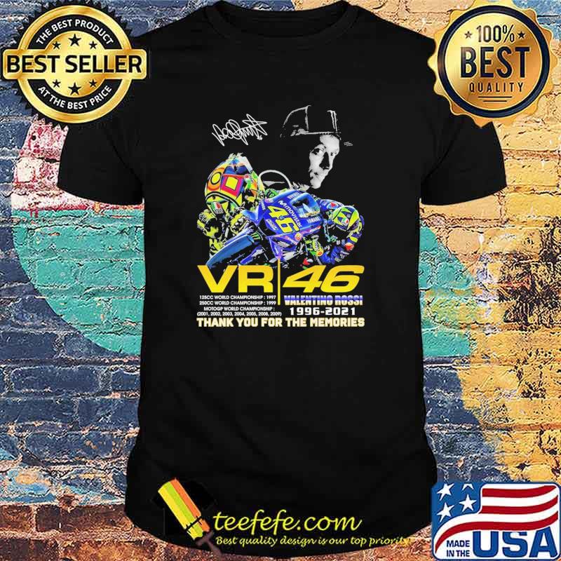 VR 46 Valentino- Rossi 1996 2021 Thank You For The Memories Shirt