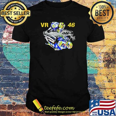 Vr 46 valentino rossi signature shirt
