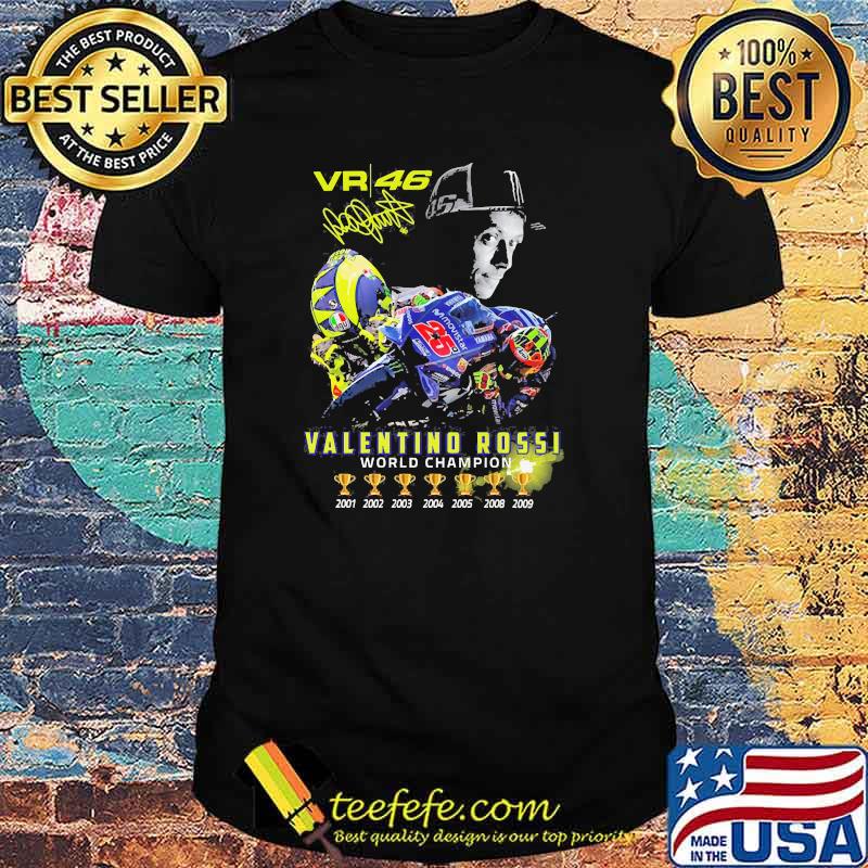 Vr 46 valentino rossi world champion signature shirt Vr 46 valentino rossi world champion signature shirt