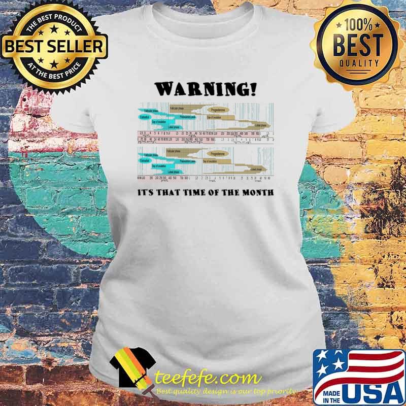 Warning It't That Time Of The Month Shirt Laides tee Warning It't That Time Of The Month Shirt Laides tee