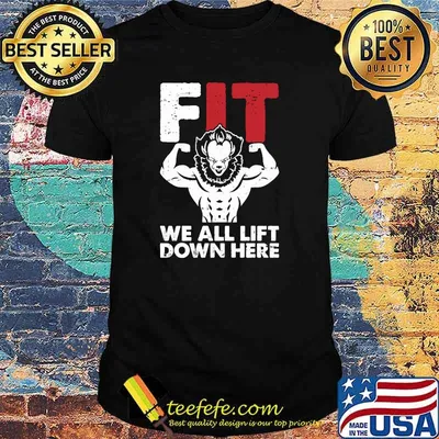 We All Lift Down Here Lazy Halloween Costume Fit-ness T-Shirt