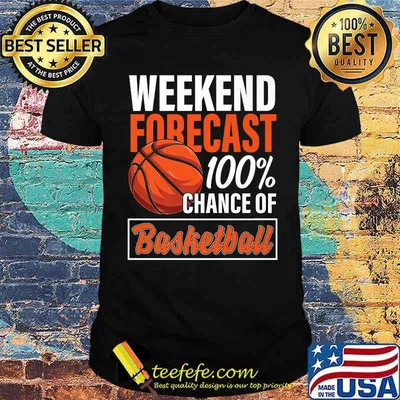 Weekend Forecast Chance of Basketball Premium T-Shirt