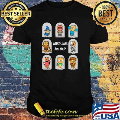 What Class Are You Cat Shirt