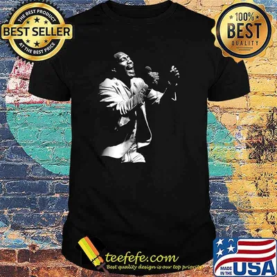 White and Black Otis Art Redding Country Music T-Shirt