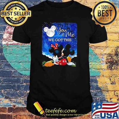 You and me we got this moon mickey and minnie shirt