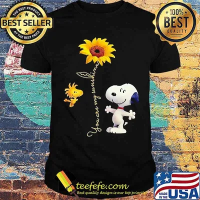 You are my sunshine snoopy sunflower shirt