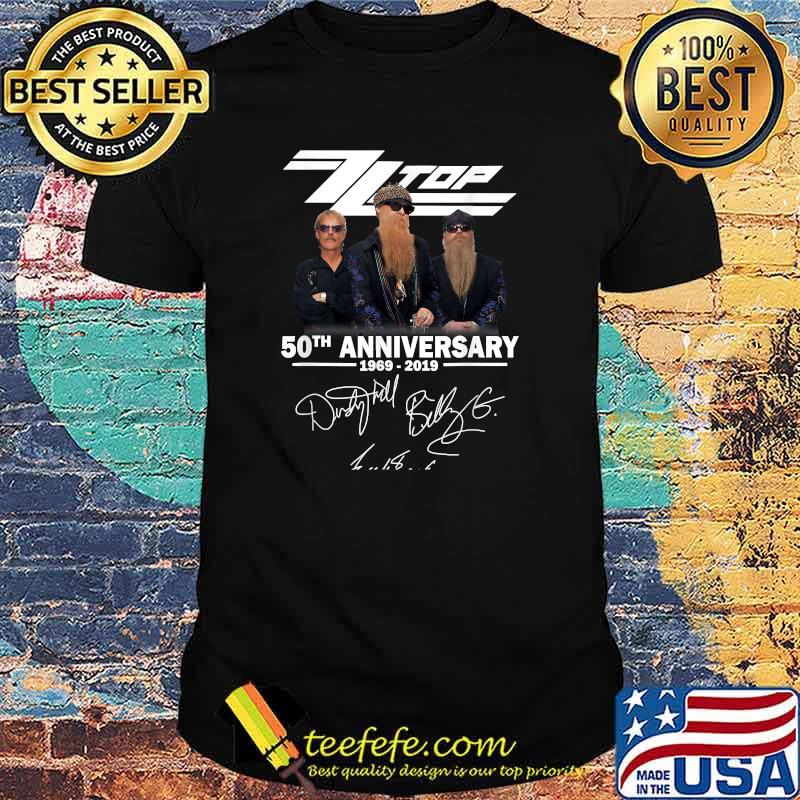 Z.Z-Top 50th Anniversary Signatures T-Shirt