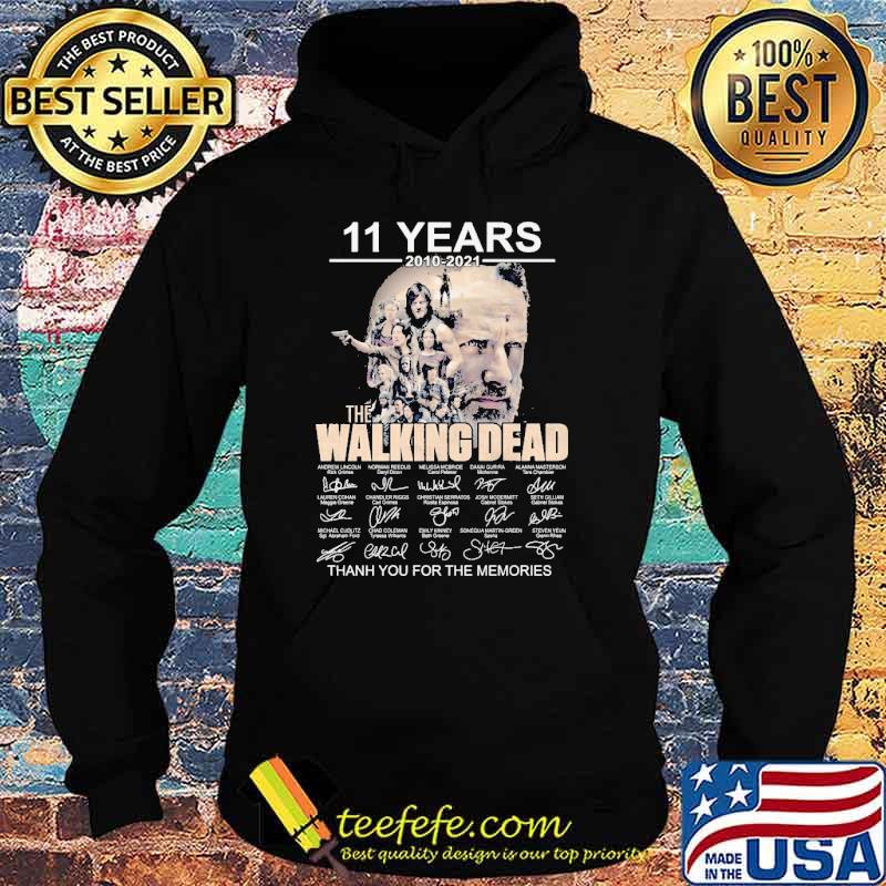 11 Years 2010 2021 The Walking Dead Thank You For The Memories Shirt Hoodie 11 Years 2010 2021 The Walking Dead Thank You For The Memories Shirt Hoodie