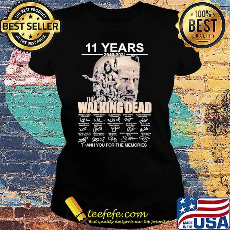11 Years 2010 2021 The Walking Dead Thank You For The Memories Shirt Ladies tee 11 Years 2010 2021 The Walking Dead Thank You For The Memories Shirt Ladies tee
