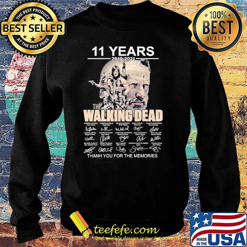 11 Years 2010 2021 The Walking Dead Thank You For The Memories Shirt Sweater 11 Years 2010 2021 The Walking Dead Thank You For The Memories Shirt Sweater