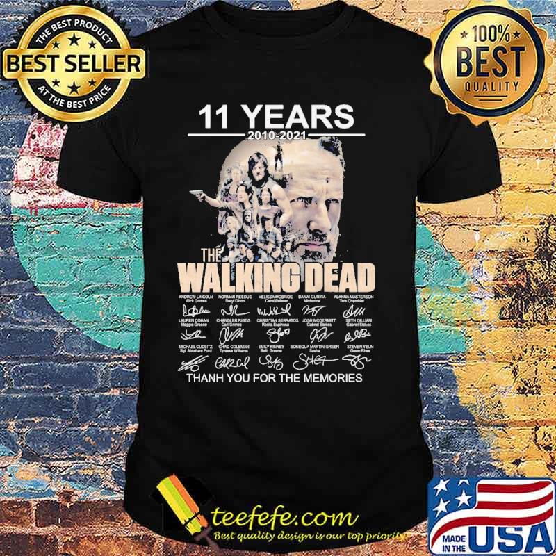 11 Years 2010 2021 The Walking Dead Thank You For The Memories Shirt 11 Years 2010 2021 The Walking Dead Thank You For The Memories Shirt