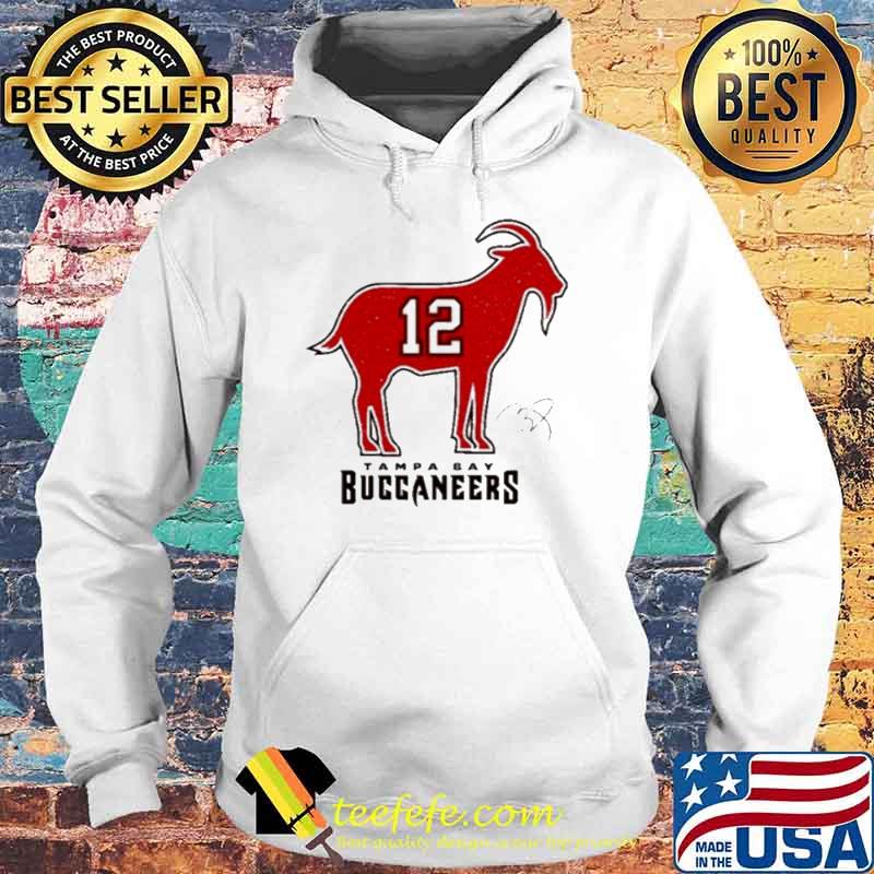 12 Tampa Bay Buccaneers The Goat signature s Hoodie 12 Tampa Bay Buccaneers The Goat signature s Hoodie
