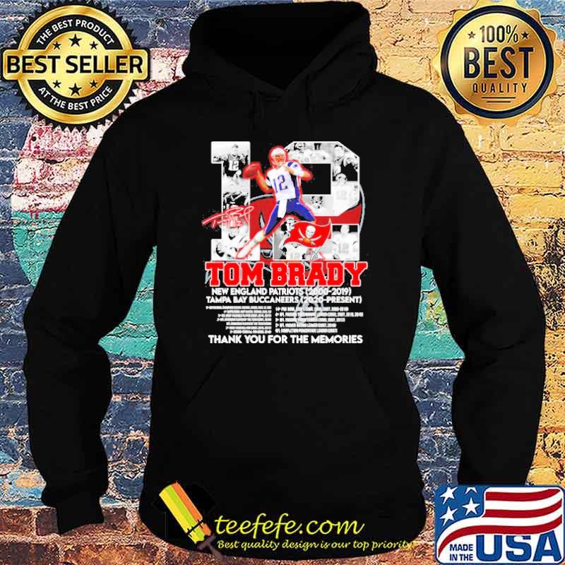 12 Tom Brady New England Patriots thank you for the memories signatures s Hoodie 12 Tom Brady New England Patriots thank you for the memories signatures s Hoodie
