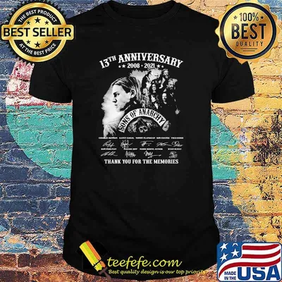 13th anniversary 2008-2021 sons of anarchy shirt