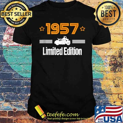 1957 Limited Edition Retro Motorcycle Biker T-Shirt