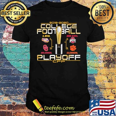 2019 College Football Playoffs 4 Team Shirt
