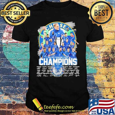 2021 Uffa champions league champions chelsea signatures shirt