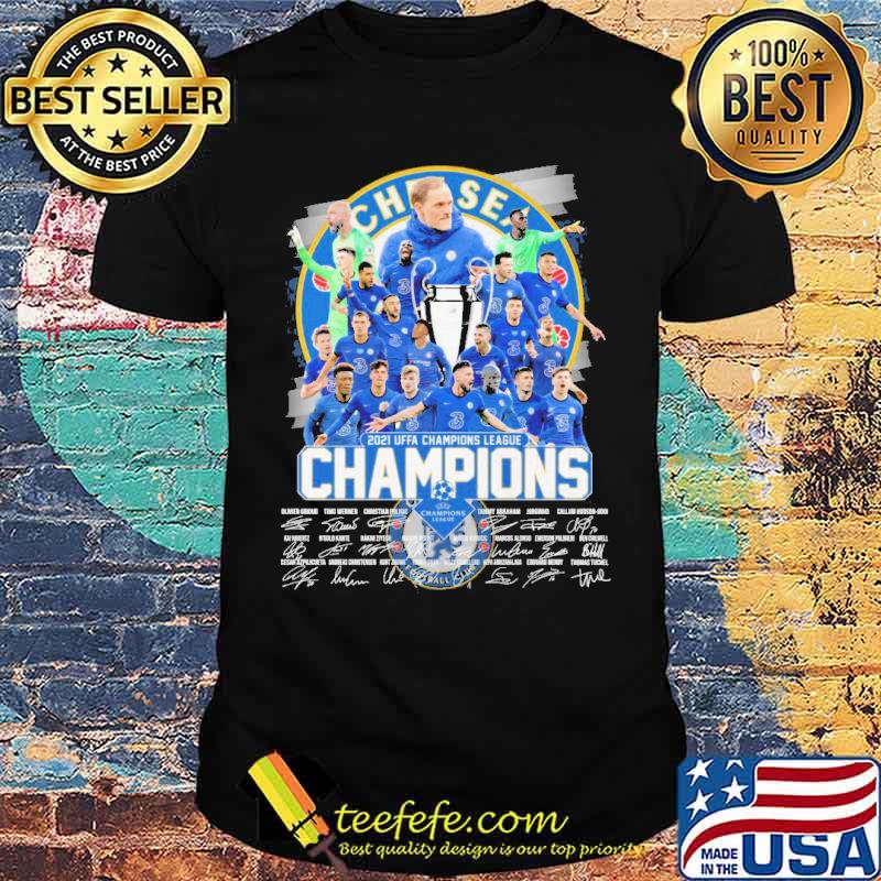 2021 Uffa champions league champions chelsea signatures shirt 2021 Uffa champions league champions chelsea signatures shirt