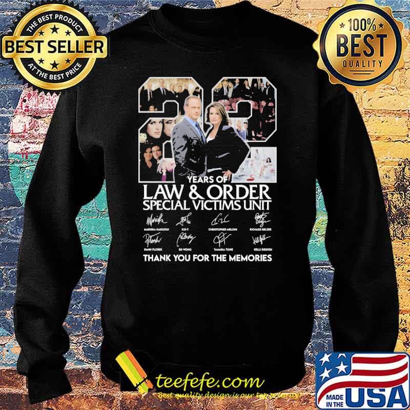 22 years of Law and order special victims unit thank you for the memories signatures s Sweater 22 years of Law and order special victims unit thank you for the memories signatures s Sweater