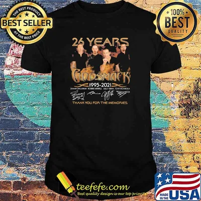 26 years Godsmack 1995-2021 thank you for the memories shirt