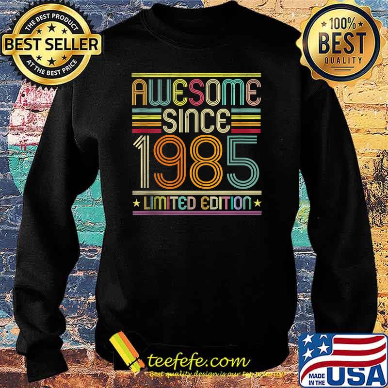 36th Birthday Vintage Tee 36 Years Old Awesome Since 1985 T-s Sweater 36th Birthday Vintage Tee 36 Years Old Awesome Since 1985 T-s Sweater