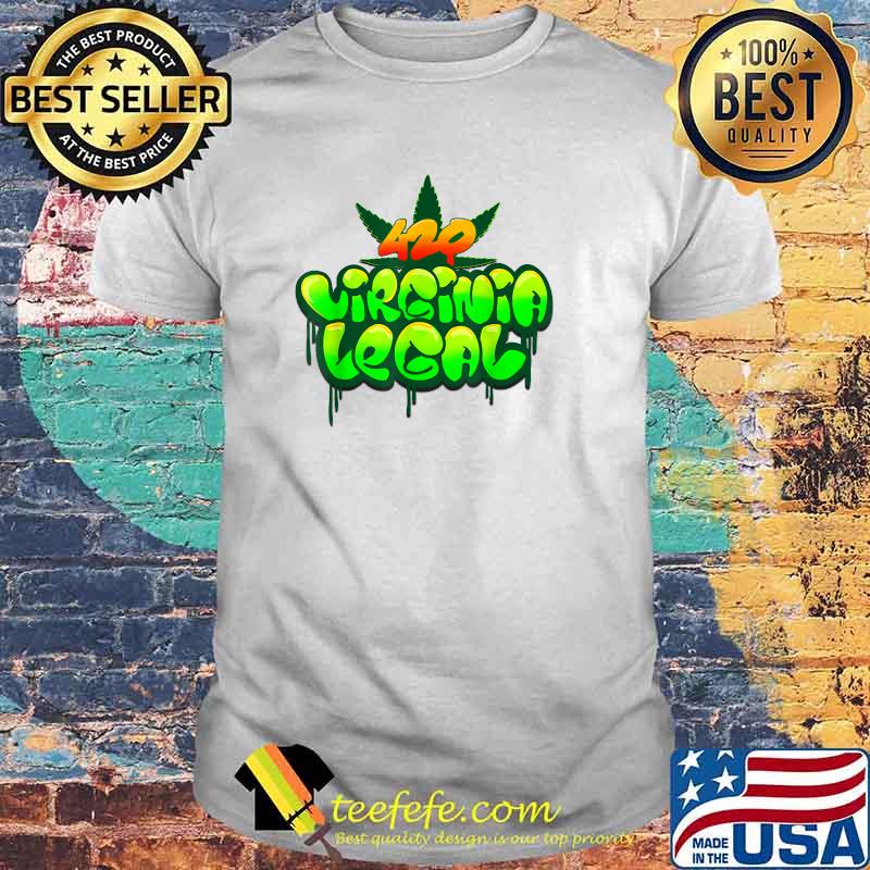 “420 Virginia Legal” Graffiti-Style Cannabis Reform T-Shirt