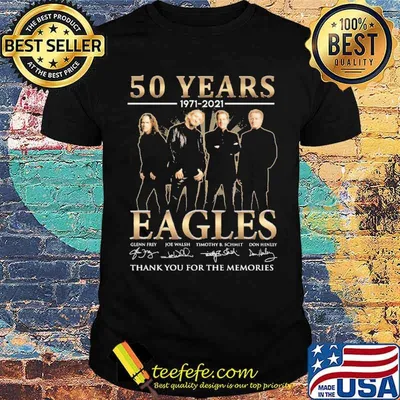 50 years 1971 2021 eagles thank you for the memories signatures shirt
