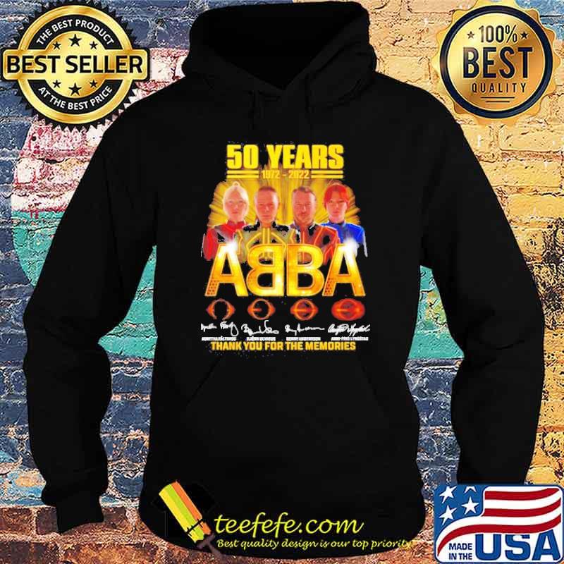 50 years 1972 2022 ABBA thank you for the memories signature s Hoodie 50 years 1972 2022 ABBA thank you for the memories signature s Hoodie