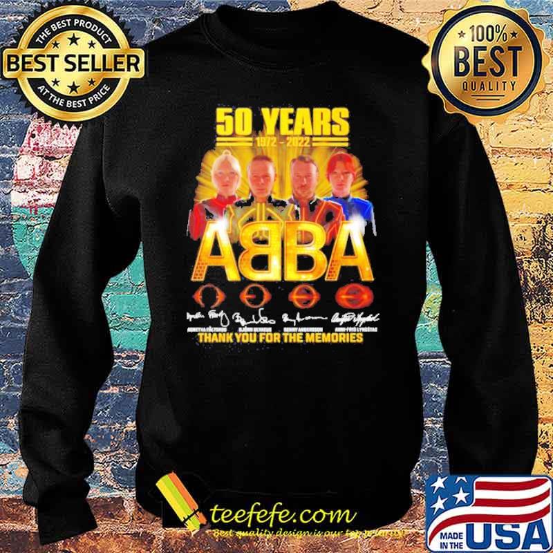 50 years 1972 2022 ABBA thank you for the memories signature s Sweater 50 years 1972 2022 ABBA thank you for the memories signature s Sweater