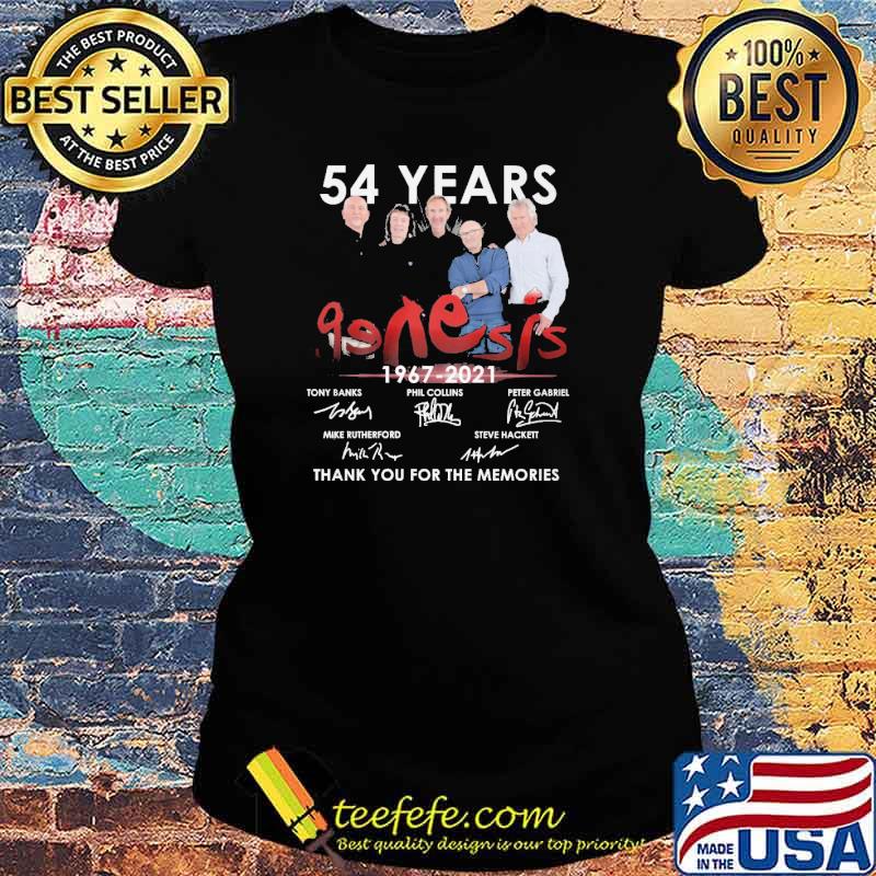 54 years genesis 1967-2021 thank you for the memories s Ladies tee 54 years genesis 1967-2021 thank you for the memories s Ladies tee